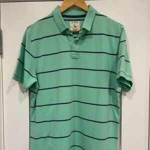 J Crew striped polo size L